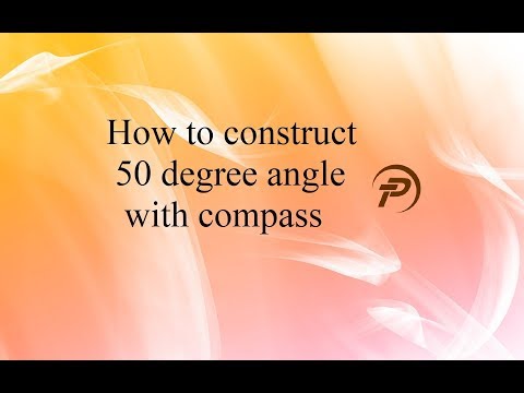 How to construct 50 degree angle with compass