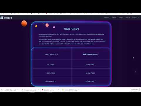 Bitsdaq Заканчивается раздача BXBC без вложений и приглашений Осталось 10 дней