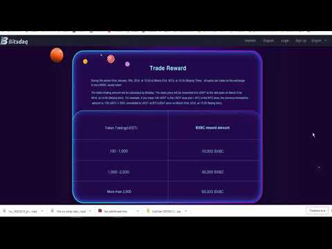 Bitsdaq Заканчивается раздача  BXBC без вложений и приглашений Осталось 10 дней