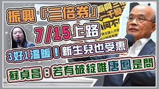 振興券7/15上路 蘇貞昌親上火線說明