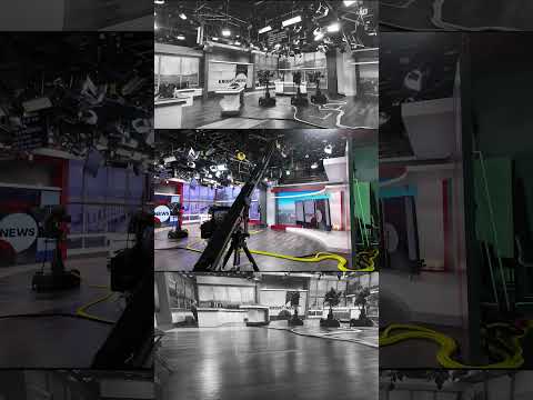 Behind the scenes of KRON 4 morning news in the studio.