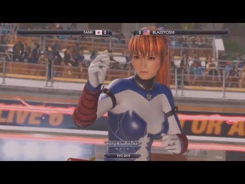 EVO 2018 Dead or Alive 6 - TANII (Zack) vs BLAZEYOSHI (Kasumi)
