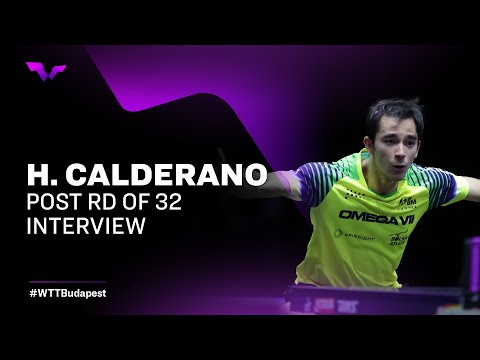 Hugo Calderano Post Round of 32 Interview | WTT Champions ESS 2022