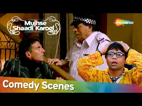 Best Comedy Scenes | Superhit Movie Mujhse Shaadi Karogi | Rajpal Yadav - Akshay Kumar - Kader Khan