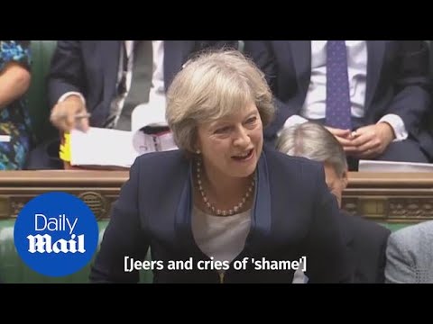 Theresa May taunts Corbyn that it could be his last PMQs - Daily Mail