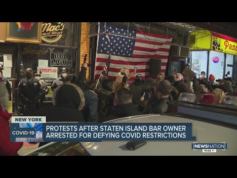 Protests after Staten Island bar owner arrested for defying COVID-19 restrictions