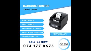 XPERT XB 365B Two In One 80MM  Barcode + Reciept printer | Drivers & Printer Installation