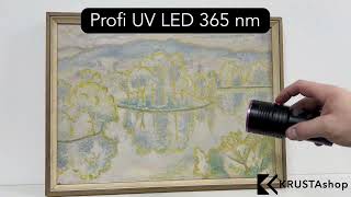 Profesionální UV LED 365 nm svítilna