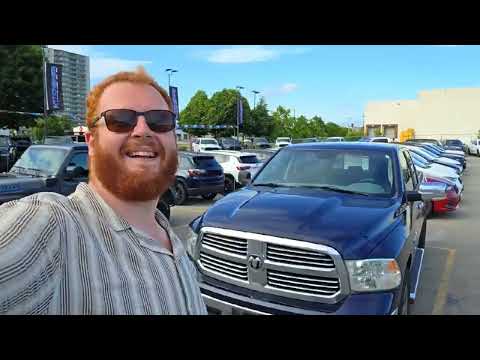 2014 Ram 1500 4WD Quad Cab 6.4 Ft Box Big Horn in Blue Streak Pearlcoat for sale at Kitchener Chrysler Dodge Jeep Ram in Kitchener, ON