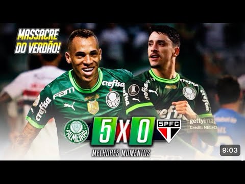 Palmeiras 5 x 0 São Paulo | Melhores Momentos | Brasileirão 2023