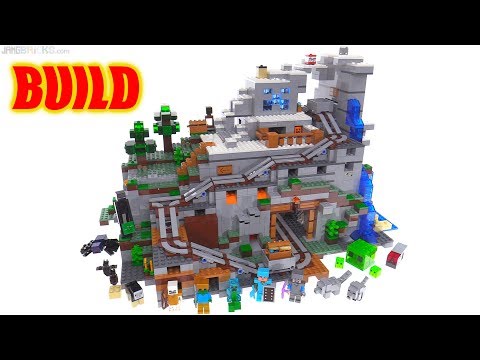 Time lapse ⏩ LEGO Minecraft Mountain Cave 21137