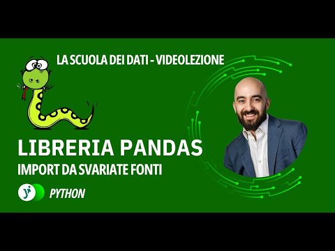 Import dei dati con Python: iniziamo con pandas e un file CSV