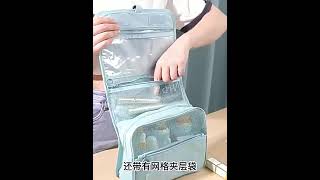 Cestovný závesný organizér - dámsky svetlo modrá