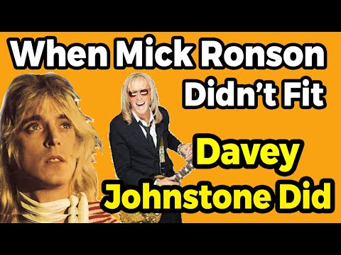 When Mick Ronson Wasn’t the Answer — Davey Johnstone Was