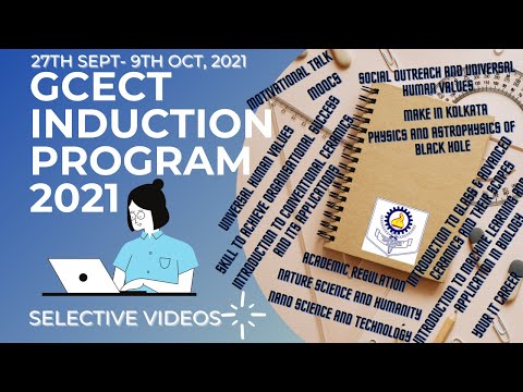 GCECT INDUCTION PROGRAME 2021 - Morning Session Ist October, 2021