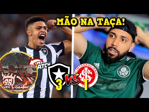 REACT BOTAFOGO 3X1 INTERNACIONAL - FOGÃO VIRA EM CIMA DO INTER E ESTÁ CADA VEZ MAIS PERTO DO TÍTULO