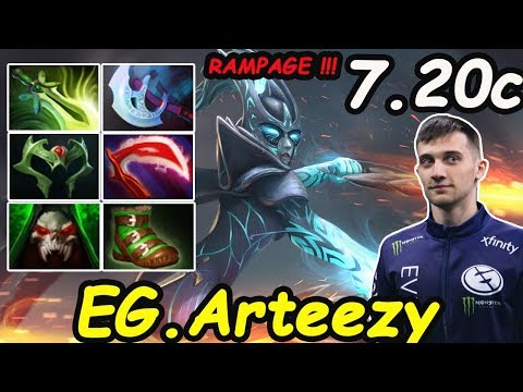 EG.Arteezy - [Phantom Asssassin] Safelane RTZ-GOD RAMPAGE IMBA Critical | Dota2 7.20c