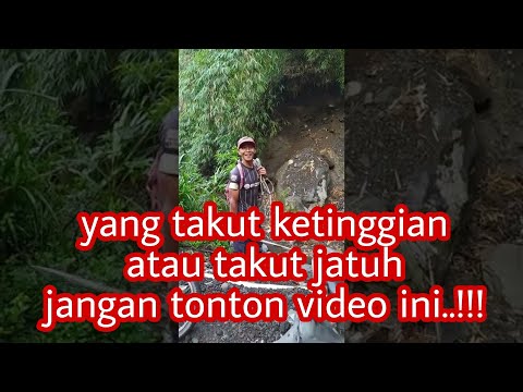 siap tempur...!!! persiapan memanjat tebing pasir dengan peralatan lengkap