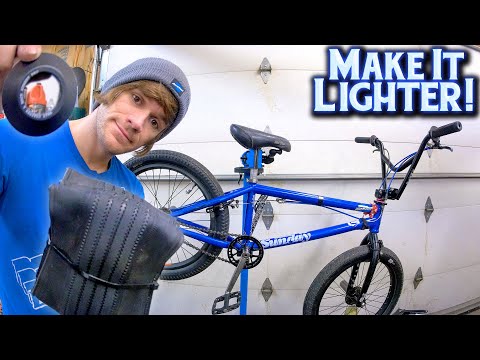 Making My Front Brake BMX Bike LIGHTER!