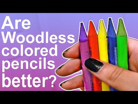 ARE WOODLESS COLORED PENCILS BETTER THAN REGULAR? Video