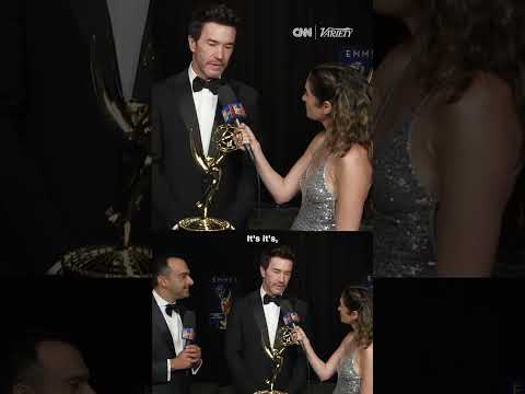 Tom Pelphrey shares about his emotional celebration with Kaley Cuoco after his Emmy win