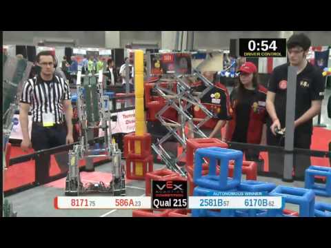 2015 VRC Tech Q215 - 8171 586A vs 2581B 6170B - 55 to 61 - VEX Worlds 2015 - Technology Division