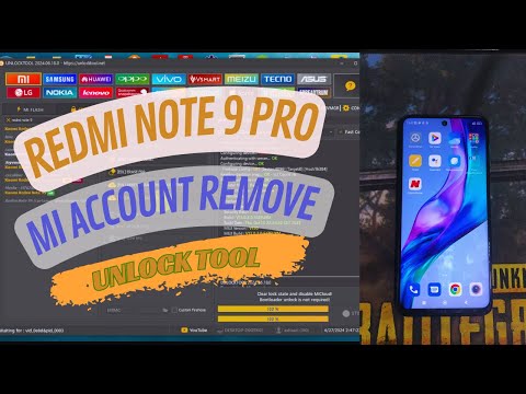 redmi note 9 pro (joyeuse) mi account remove unlock tool ✔️