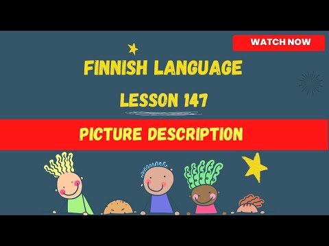 Picture description ( The beach) |Finnish language lesson for beginners| Finnish language |2024| fin