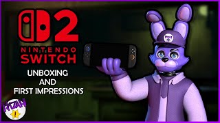 Unboxing the Nintendo switch 2 and first impressions || HAZAH REACTS