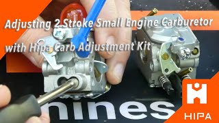 Adjusting a 2 Stroke Small Engine Carburetor with Hipa Carb Adjustment Kit