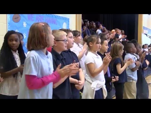 R.G. Jones School hosts "Bring a Grown Up to School" day