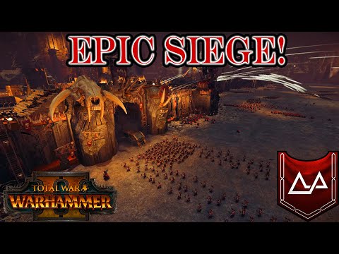 EPIC SIEGE AT MOUNT GUNBAD!- Total War: Warhammer 2 - KARAK KADRIN #6