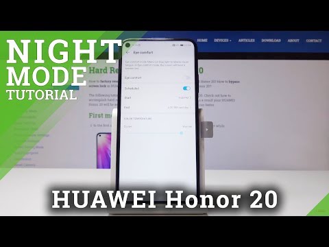 How to Activate Eye Comfort Mode in HUAWEI Honor 20 - Night Mode
