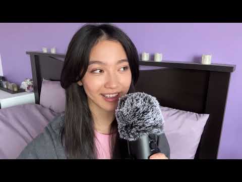 ASMR Soft Spoken to Whispered Rambling + Fluffy Mic Sounds (i got emotional 😂🤗)