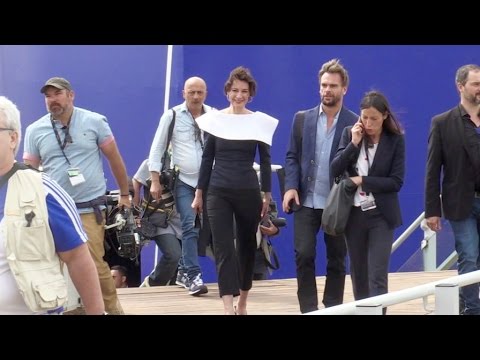 Mathieu Amalric and Jeanne Balibar at the 70th Cannes Film Festival
