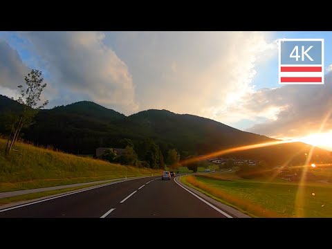 BAD MITTERNDORF AUSTRIA STYRIA to SALZKAMMERGUT  🇦🇹 Driving No Music - Europe 4k Ultra HD