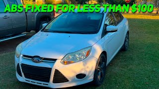 How to Fix ABS Problems on a 2012-2018 Ford Focus