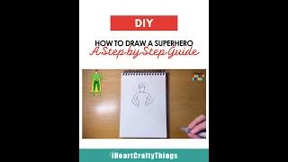 How to Draw a Superhero - Easy Step-by-Step Drawing Tutorial for Kids #howtodraw #learntodraw