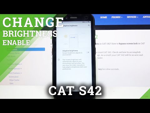 How to Enable/Disable Automatic Screen Brightness in Cat S42 - Mange Auto Brightness