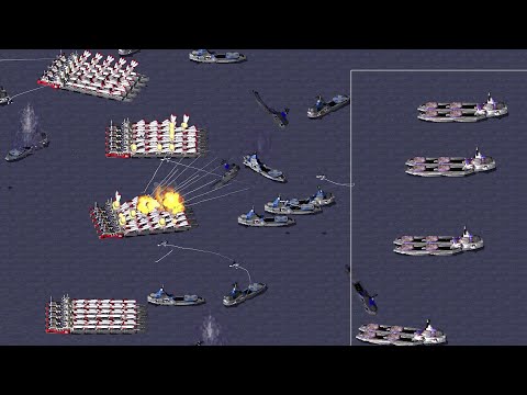 Red Alert Ultimate Duel! Dreadnought vs Aircraft Carrier！ -Red Alert2