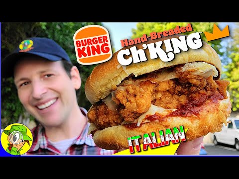 Burger King® 🍔👑 ITALIAN CH'KING™ HAND-BREADED CHICKEN SANDWICH Review 🇮🇹💯🐔🥪 Peep THIS Out! 🕵️‍♂️
