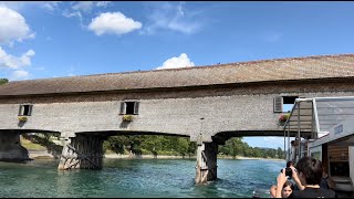 Schiffahrt auf dem Rhein: Stein am Rhein-Schaffhausen (06.07.2023)