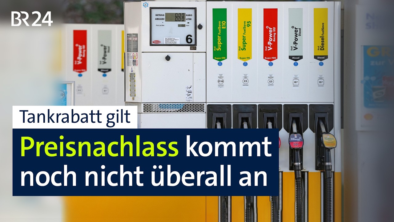 Tankrabatt: Preisnachlass kommt noch nicht überall an | BR24