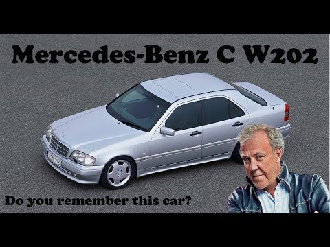 Jeremy Clarkson is driving Mercedes-Benz C class W202 in classic old top gear