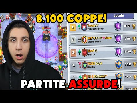 PARTITE a 8.100 COPPE contro i MIGLIORI al MONDO! Reazione | Clash Royale ITA