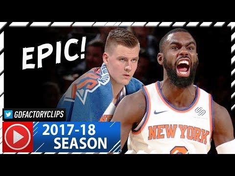 Kristaps Porzingis EPIC Offense & Defense Highlights 2017-2018 (Part 1) - UNICORN BEAST!!!!