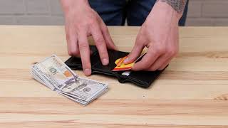 Портмоне унісекс з гладкої шкіри Grande Pelle 11152 чорне