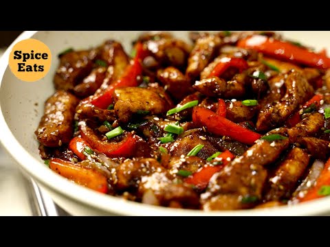 BLACK PEPPER CHICKEN | EASY BLACK PEPPER CHICKEN RECIPE | STIR FRY CHICKEN