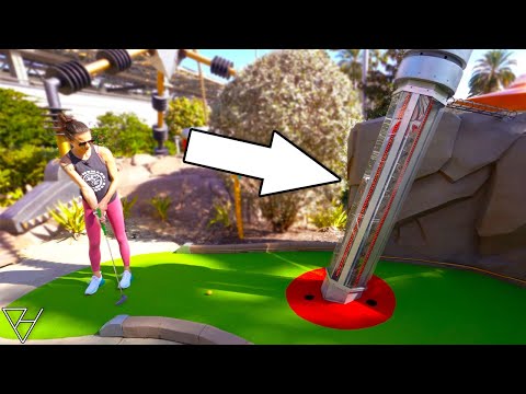 Amazing ONE OF A KIND Mini Golf Course! - Crazy and Unique Holes!