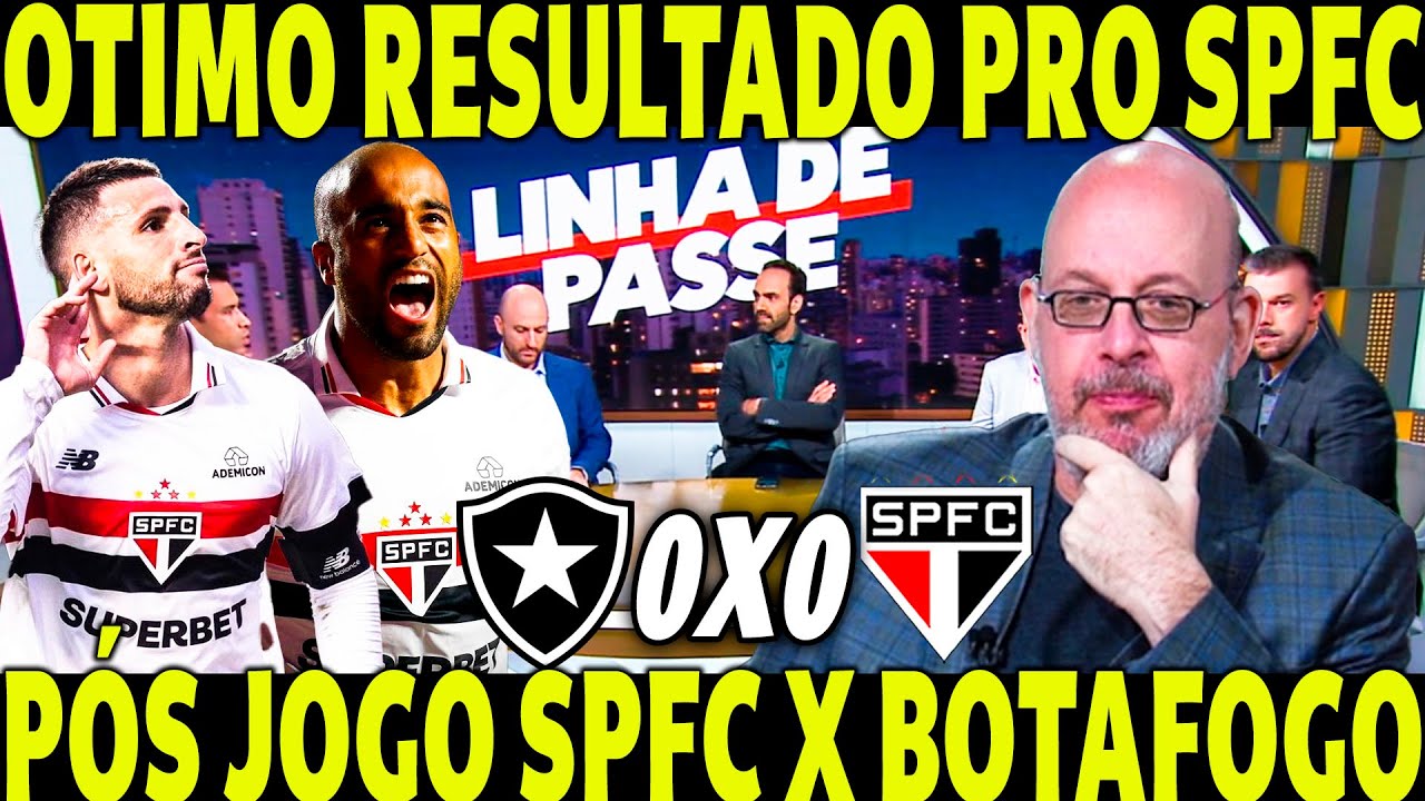 PÓS JOGO SPFC X BOTAFOGO! FOI UM BOM RESULTADO PARA O SÃO PAULO! AGORA É NO MORUMBI
